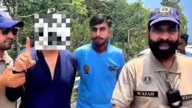 ‘Your car is your home’: Motorway police officer suspended after confronting couple in viral video
