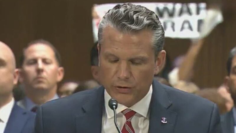 ‘Stop bombing our children’: Protesters interrupt US Defence Secretary Pete Hegseth during Senate hearing