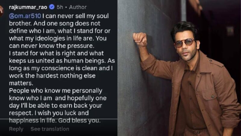 Rajkummar Rao’s show of support backfires, reignites row over Modi song