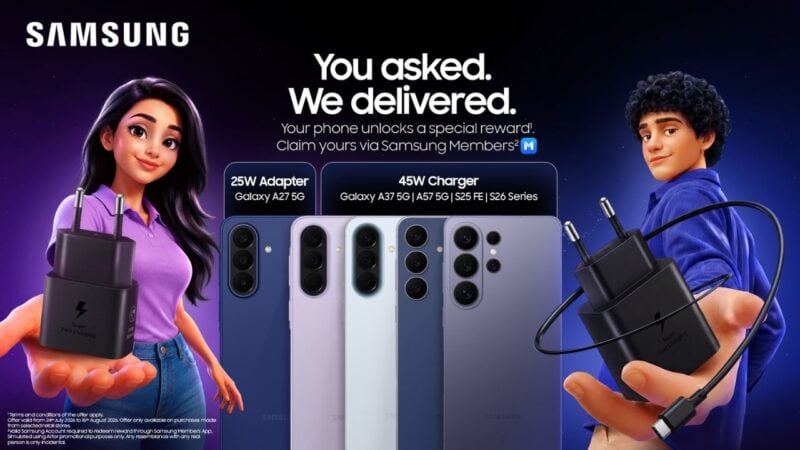 You asked, they delivered! Buy a selected Galaxy Phone and get your Free Charger via Samsung Members App  
