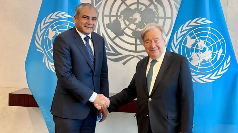 UN chief praises Pakistan’s peace efforts during meeting with Mohsin Naqvi