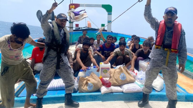 Pakistan navy rescues stranded fishing vessel, 19 crew members near Gwadar
