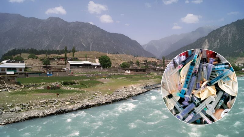 Hazardous medical waste dumped along Swat River sparks health, environmental concerns in Charsadda
