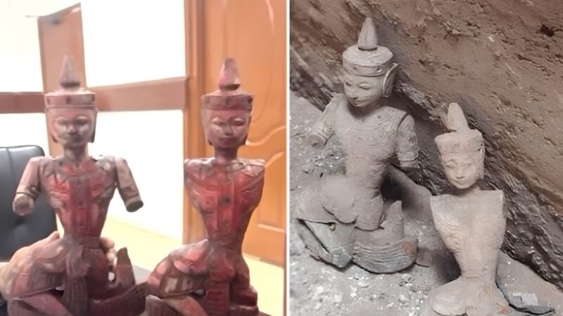 Ancient artifacts discovered during maintenance work at Karachi market