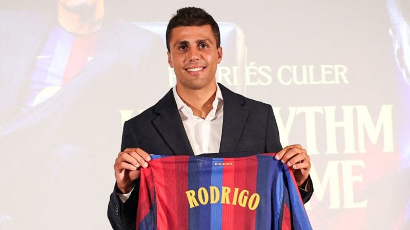 Barcelona confirm signing Rodri from Manchester City