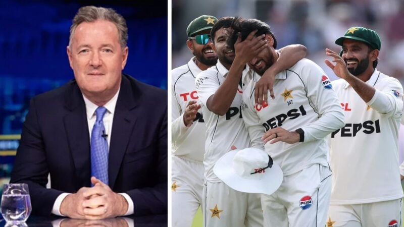 ‘Grow a pair’: Piers Morgan’s message to Pakistani batters as he flies back early from holiday to be at Lord’s
