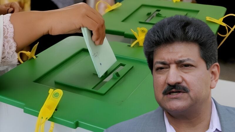 Hamid Mir says AJK poll accountability lies with government in charge