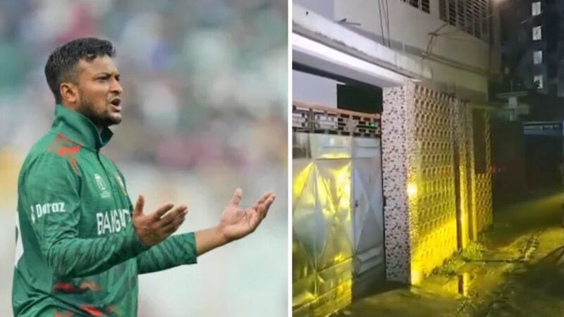Shakib Al Hasan’s house attacked after he joins Hasina’s press event