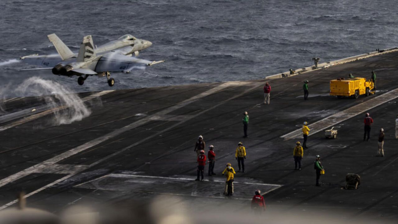 Families concerned after ‘multiple US navy sailors attempt suicide’ on aircraft carrier in Middle East