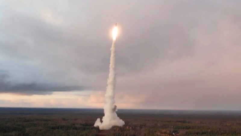 Russia conducts training launch of nuclear-capable missile able to reach US
