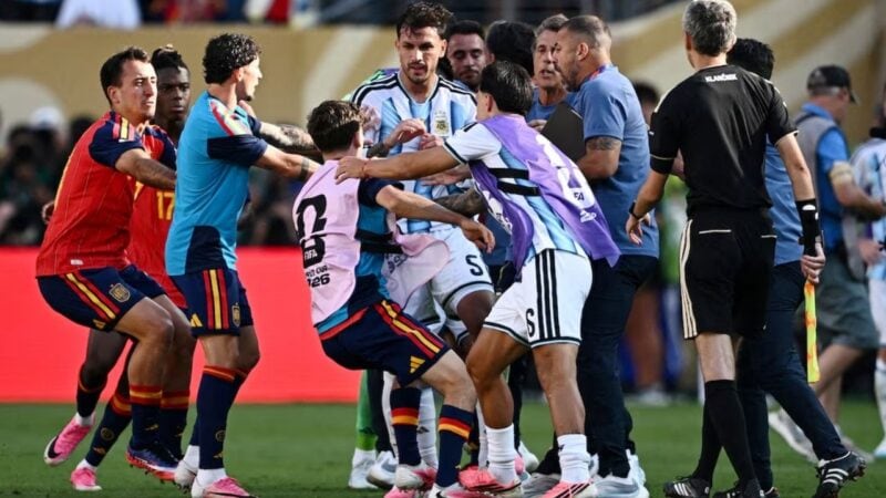 FIFA bans Argentina players, staff for a total of 21 matches over World Cup final brawl