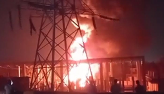 Fire breaks out at K-Electric grid station, power suspended across major Karachi areas