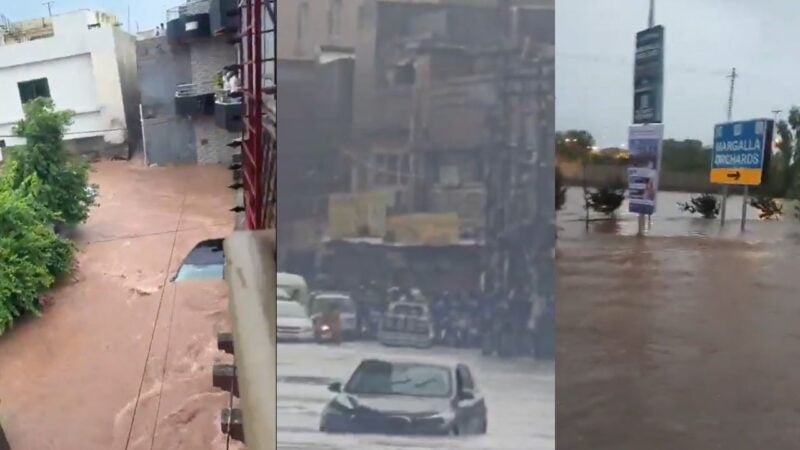 Heavy rain causes flooding in low-lying areas of Rawalpindi, Islamabad