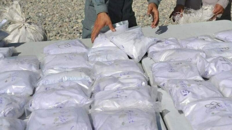 50kg ice seized in Korangi warehouse raid, eight arrested