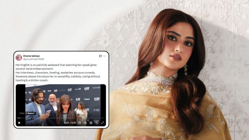 ‘Petty loser’: Indian troll bashed for mocking Sajal Aly’s English