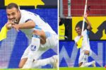 Israeli player sent off for using corner flag to mimic gun during goal celebration