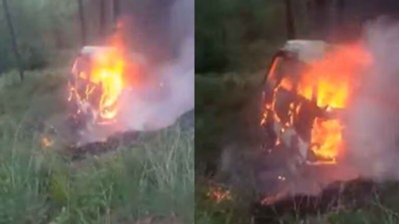 11 injured as school van falls into ravine, catches fire in Murree