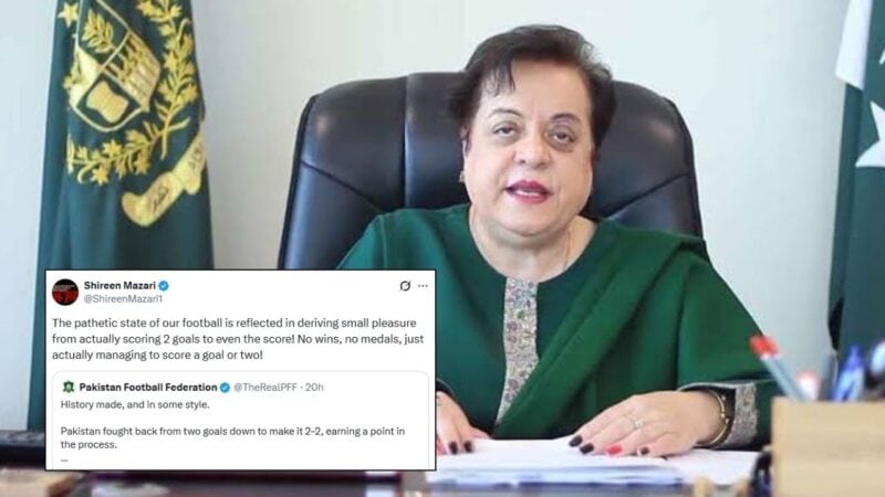‘What did your govt do?’: Shireen Mazari bashed online for calling Pakistan football ‘pathetic’ after FIFA ASEAN Cup draw