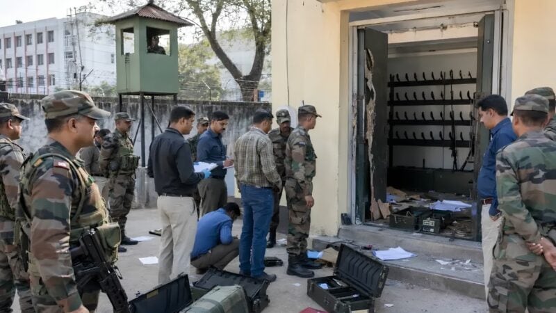 Weapons stolen from Indian Army armoury despite tight cantonment security