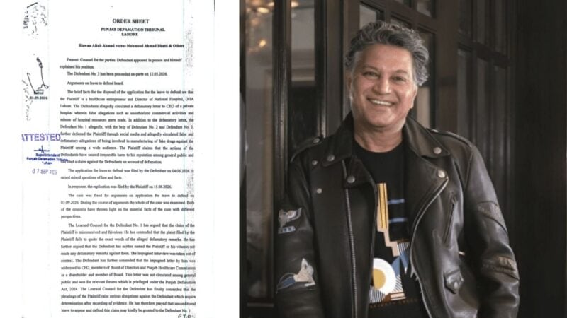 Pakistani-French fashion designer Mehmood Bhatti ordered to furnish surety bond worth Rs3 million in defamation case
