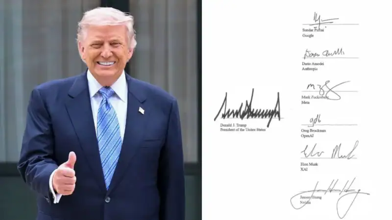‘Unites States’: White House misspells United States on Trump’s much-boasted AI accord