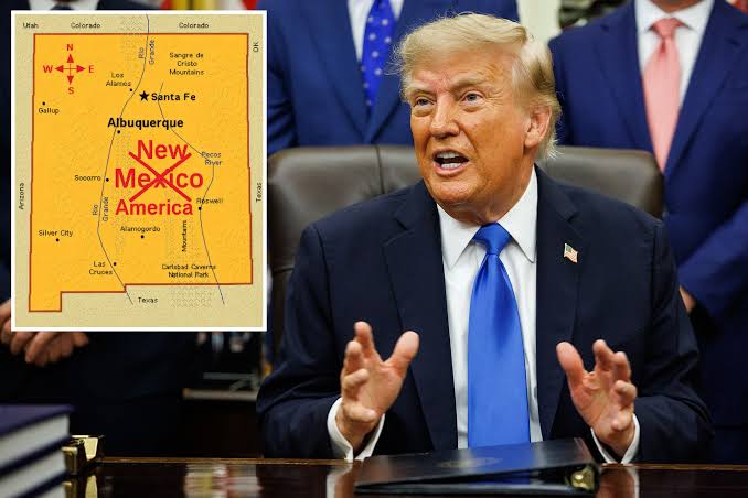 Trump renames New Mexico as ‘New America’ in new map