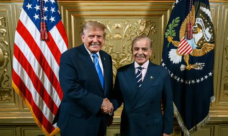 White House releases photos of PM Shehbaz meeting Trump at UNGA reception