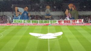 Palestine, Konyaspor stop match to honour 1,014 athletes killed in Gaza genocide