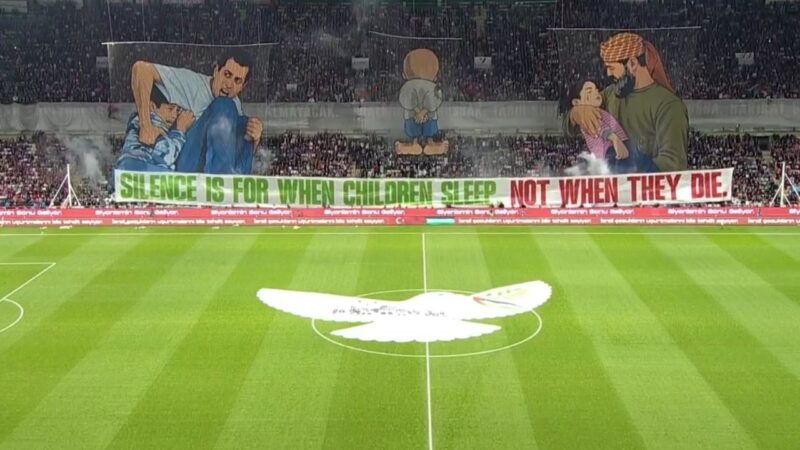 Palestine, Konyaspor stop match to honour 1,014 athletes killed in Gaza genocide