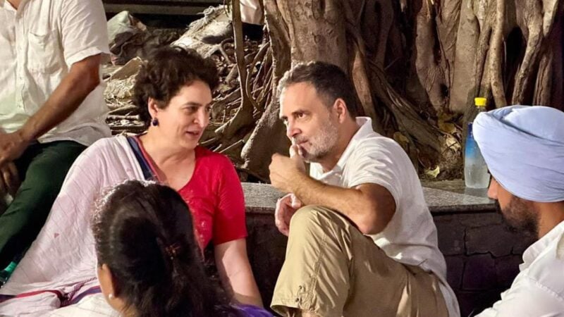 Rahul, Priyanka Gandhi booked after protest against Election Commission