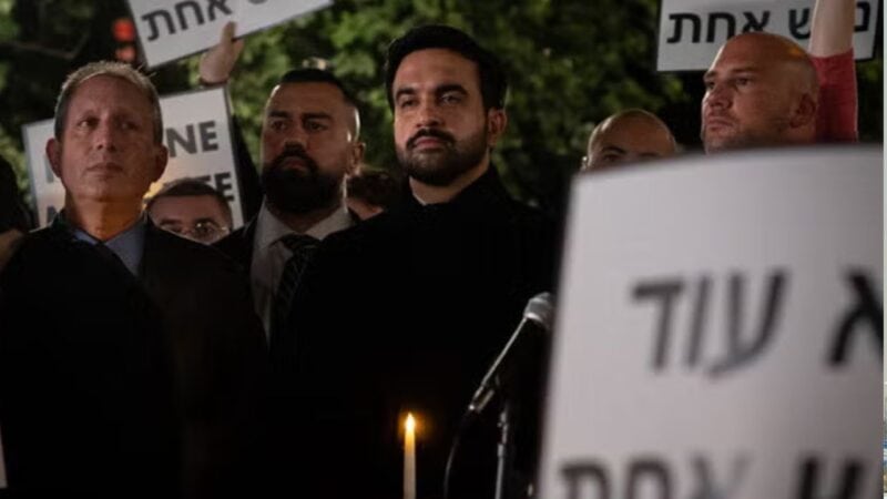 Pro-Palestine protesters allege ‘betrayal’ as Mamdani attends October 7 vigil with Jewish mourners