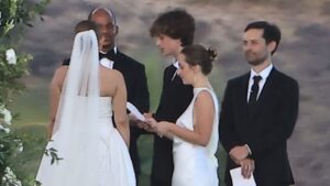 Spider-Man star Tobey Maguire officiates ex-wife’s wedding to billionaire heir