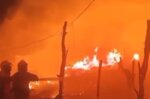 Massive blaze at Karachi furniture market spreads to nearby residential building; no casualties reported