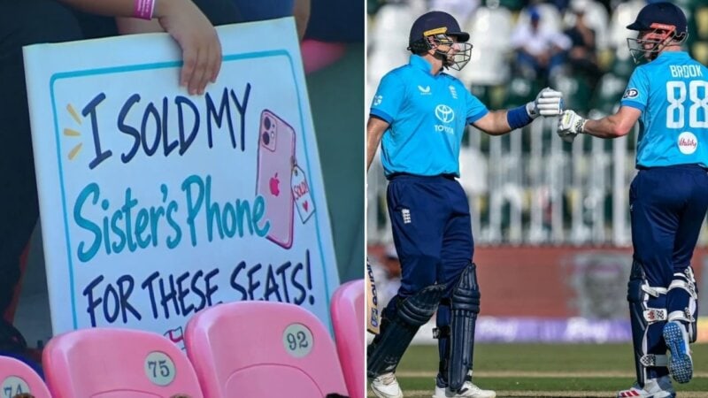 ‘Must have been a cheap phone’: Commentator reacts to fan’s banner at Rawalpindi ODI